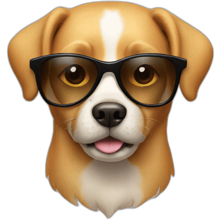 dog with sun glasses emoji