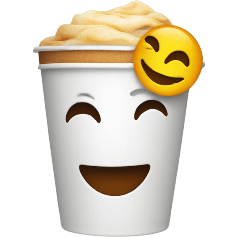 smile emoji but a cup emoji