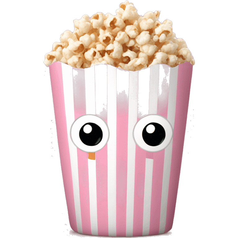 Light pink popcorn emoji