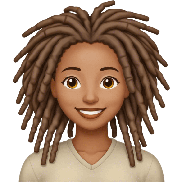 Black woman with locs good morning  emoji