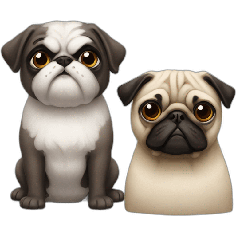 shitzu & pug emoji