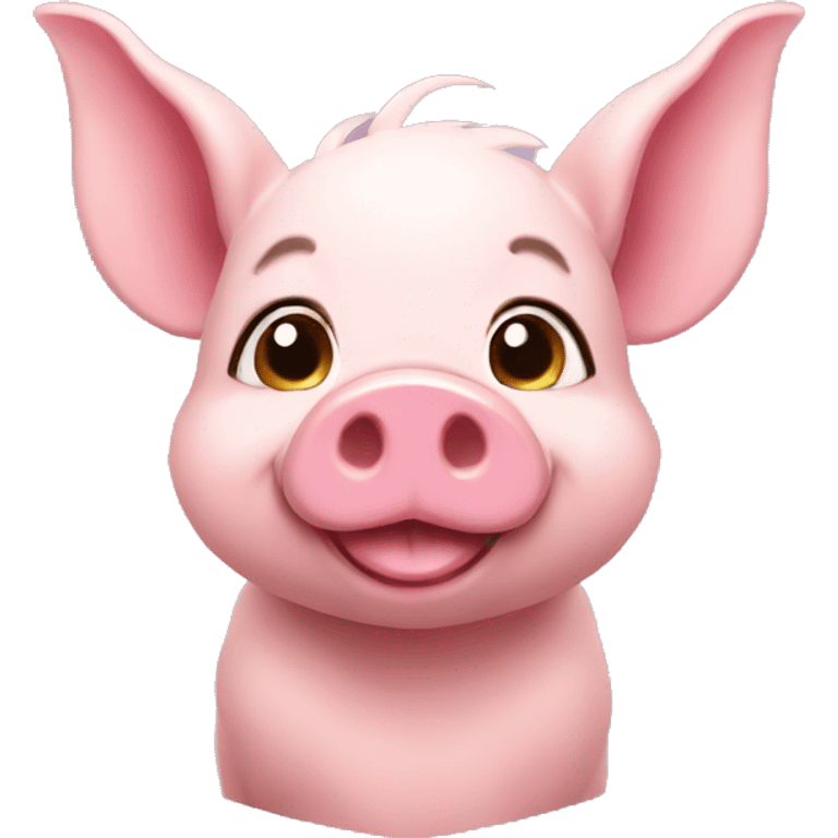 Elf pig emoji