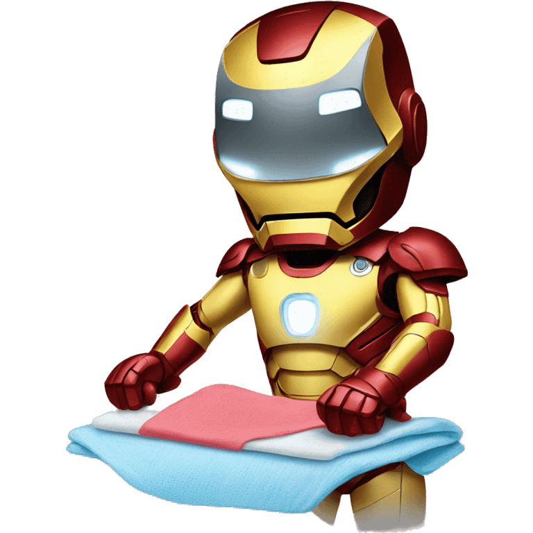 ironman ironing clothes emoji