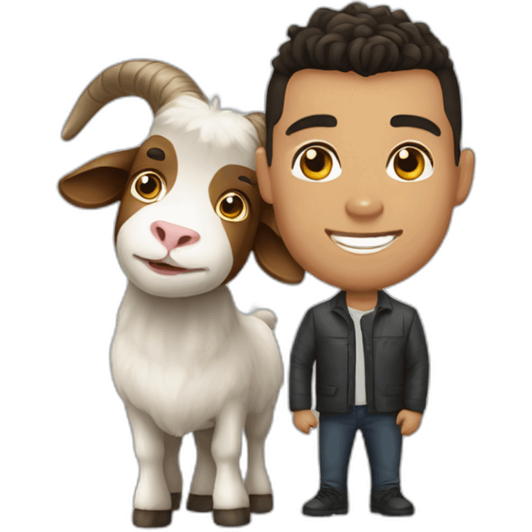 Ronaldo et un goat emoji