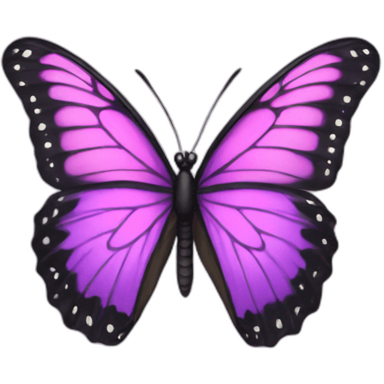 butterfly purpel and black emoji