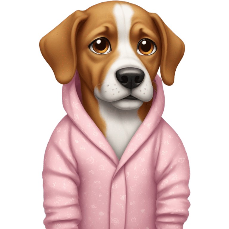 Dog with pajama emoji