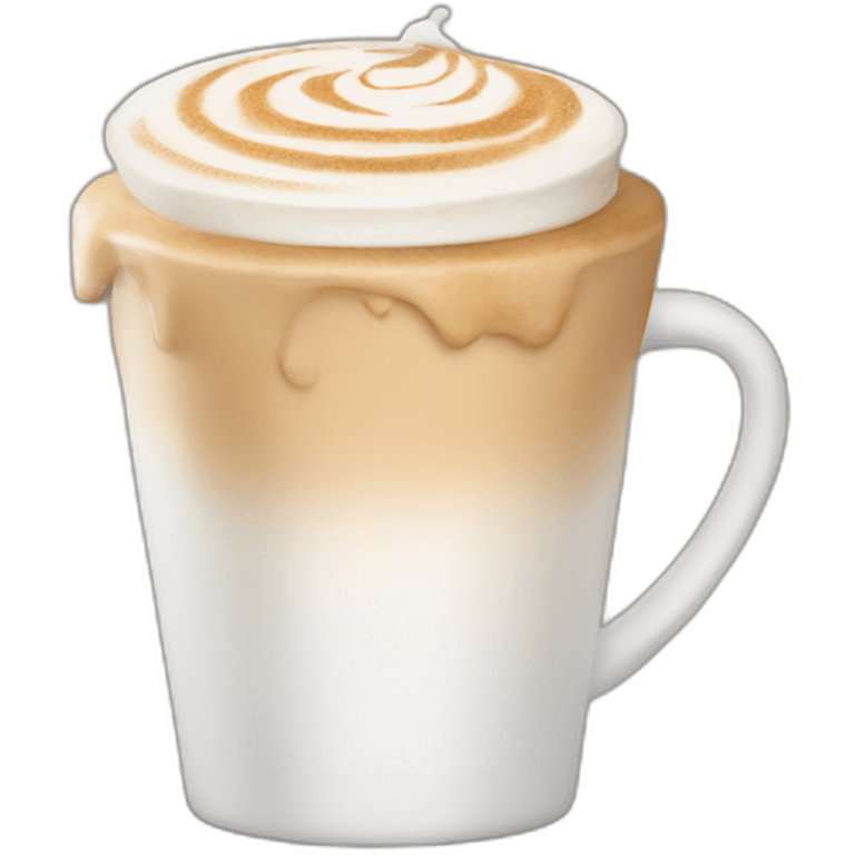 drinking caffe latte emoji