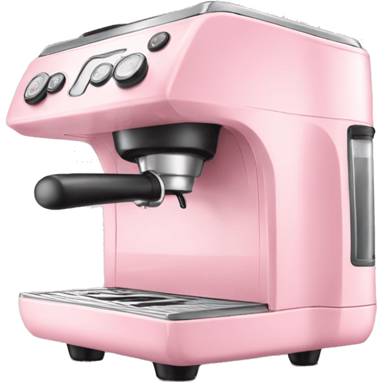 Light Pink coffee machine with bow  emoji