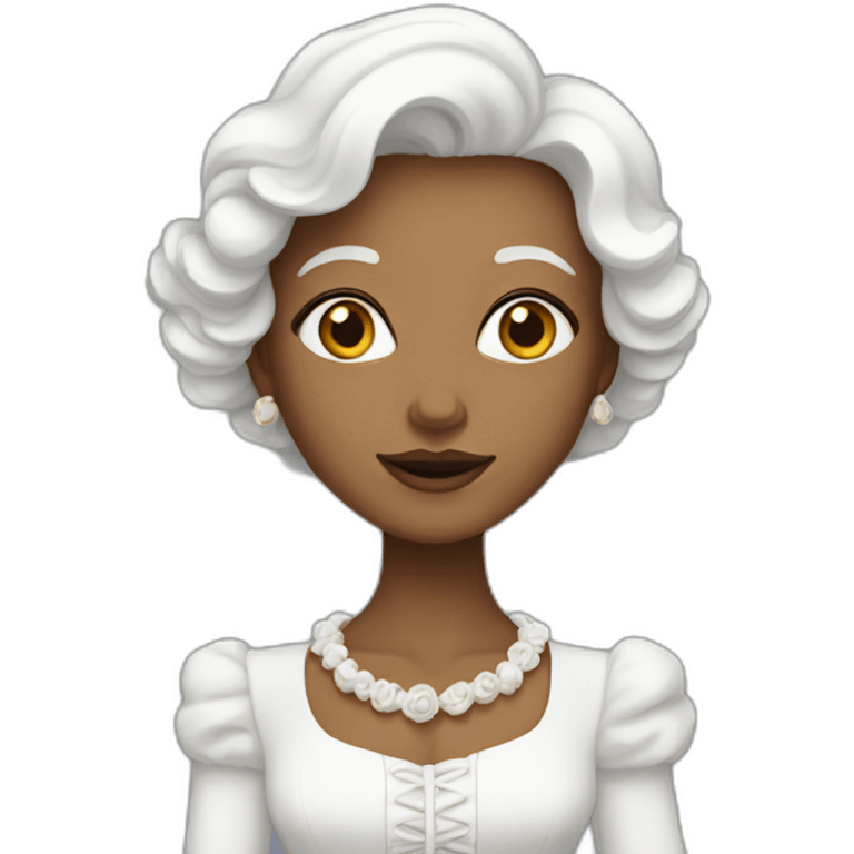 La dame blanche emoji