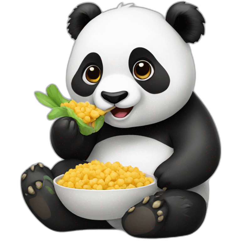 panda eating emoji