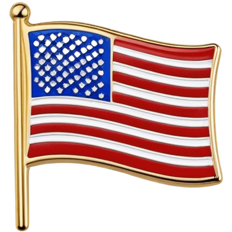 AMERICAN FLAG PIN emoji