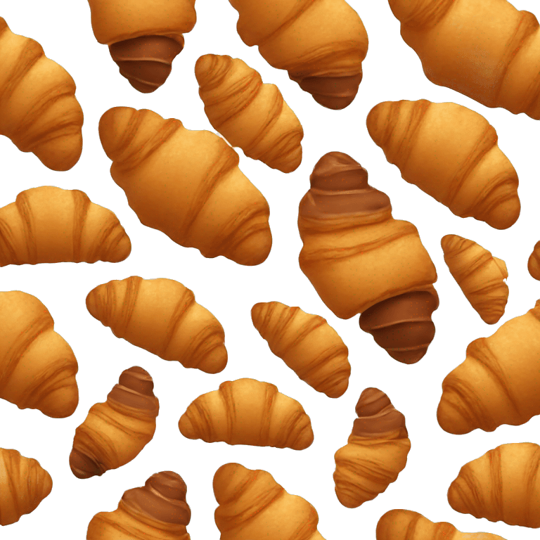 Croissant with chocolate  emoji