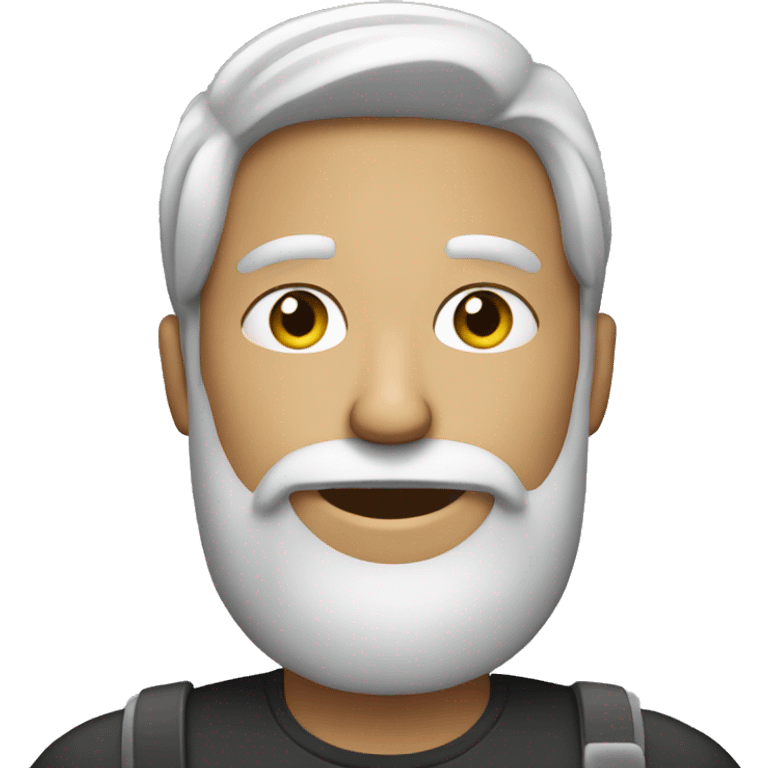 male with cellphone and beard emoji