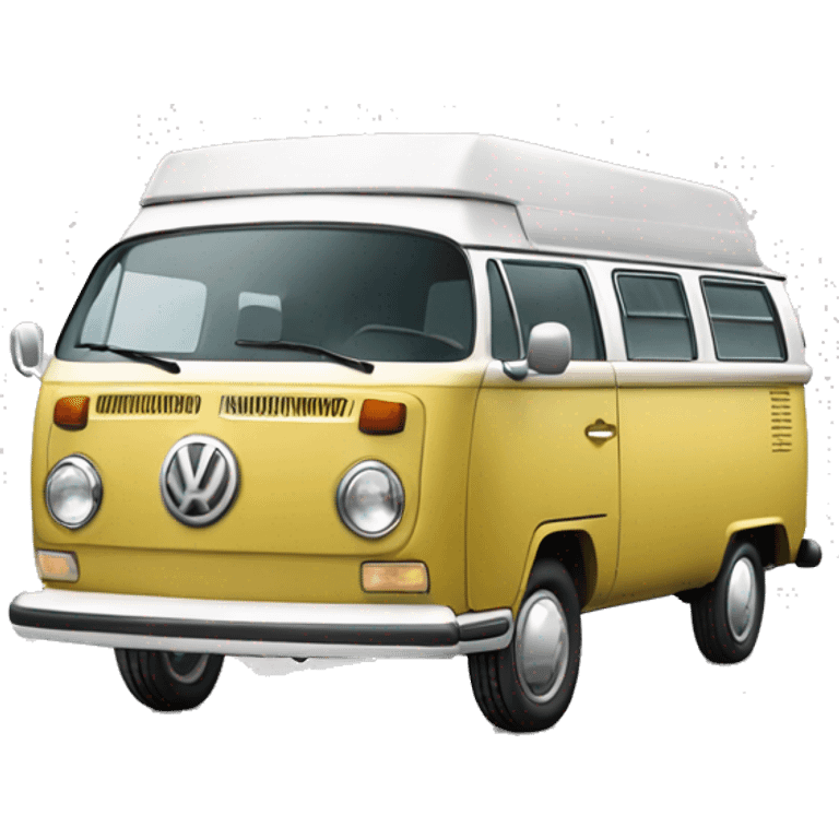 Oldtimer Volkswagen california emoji