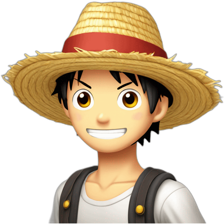 luffy au chapeau de paille corp entier emoji