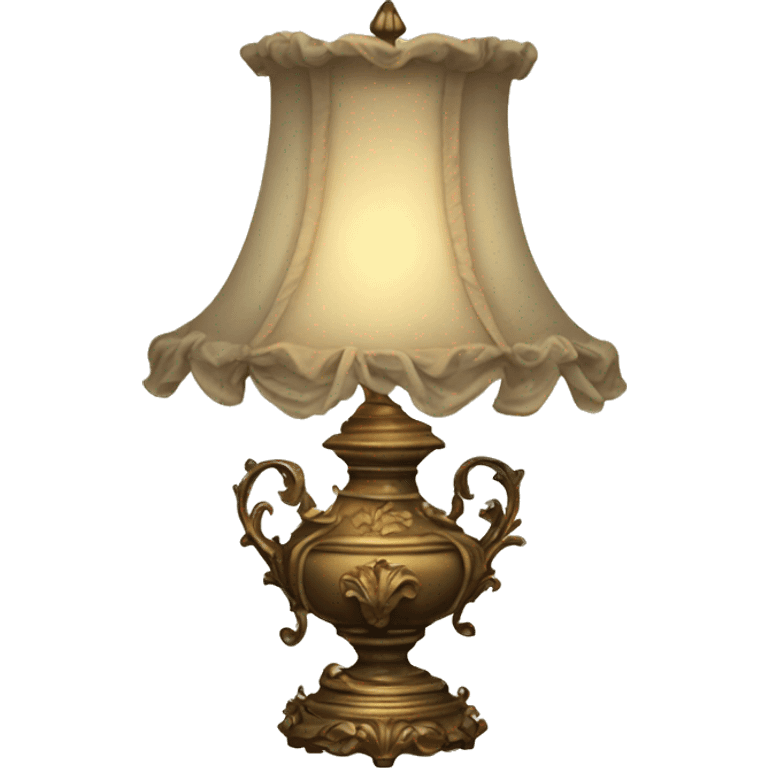 Vintage rococo lamp emoji