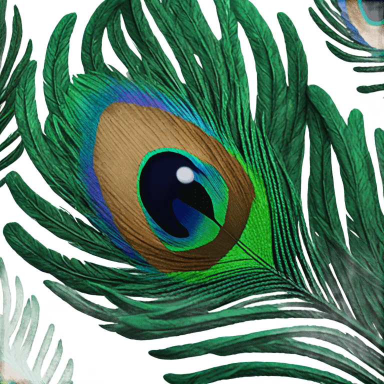 Peacock feather  emoji