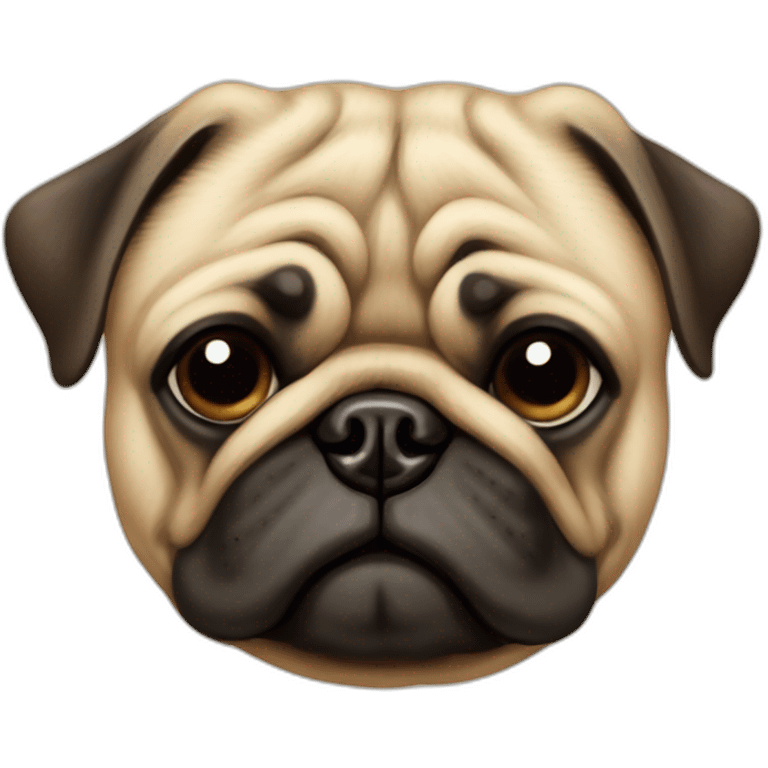 pug sosteniendo un cigarro cuerpo completo emoji