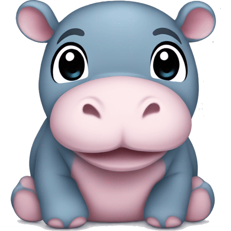 baby hippo plush emoji