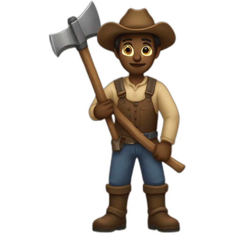 pioneer with pickaxe emoji