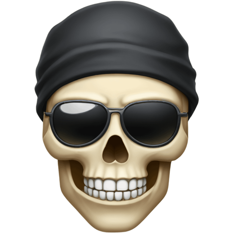 Skull with eye patch  emoji