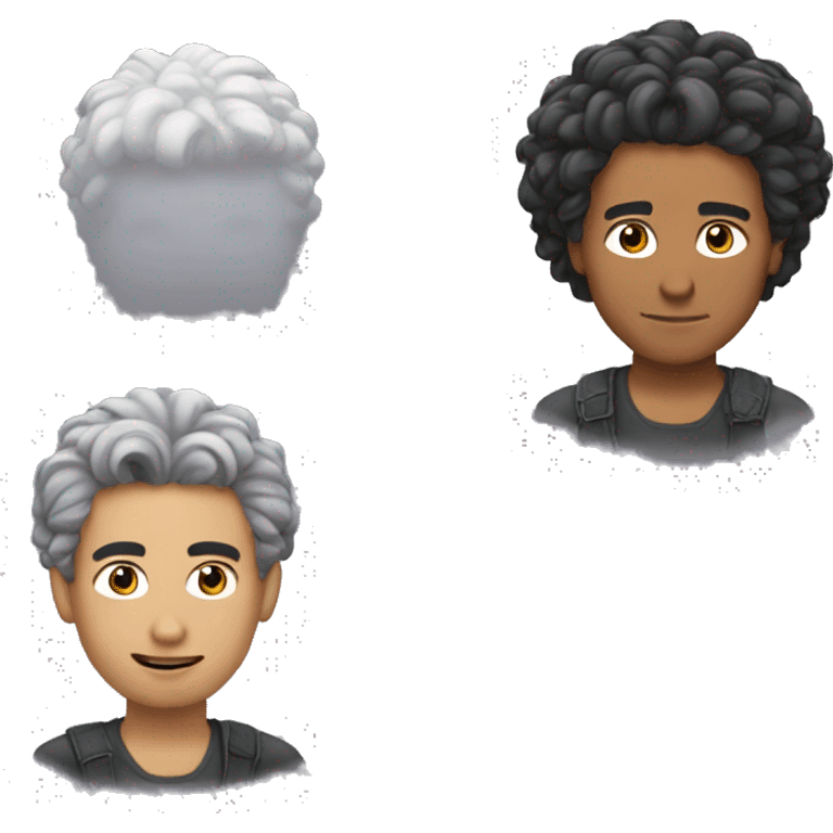 kai cenat with albert einstine hair emoji