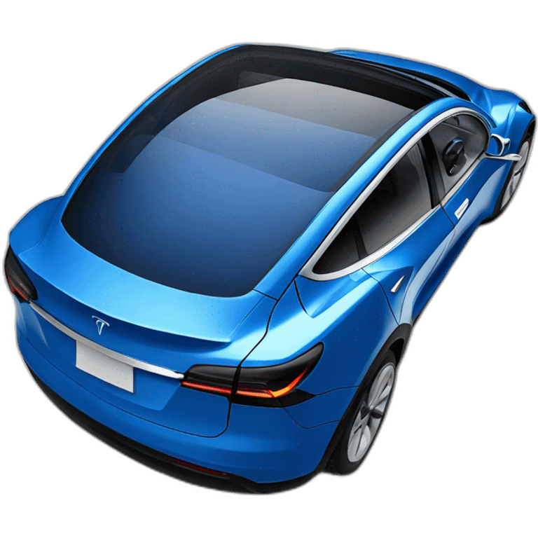 Blue model Y Tesla emoji