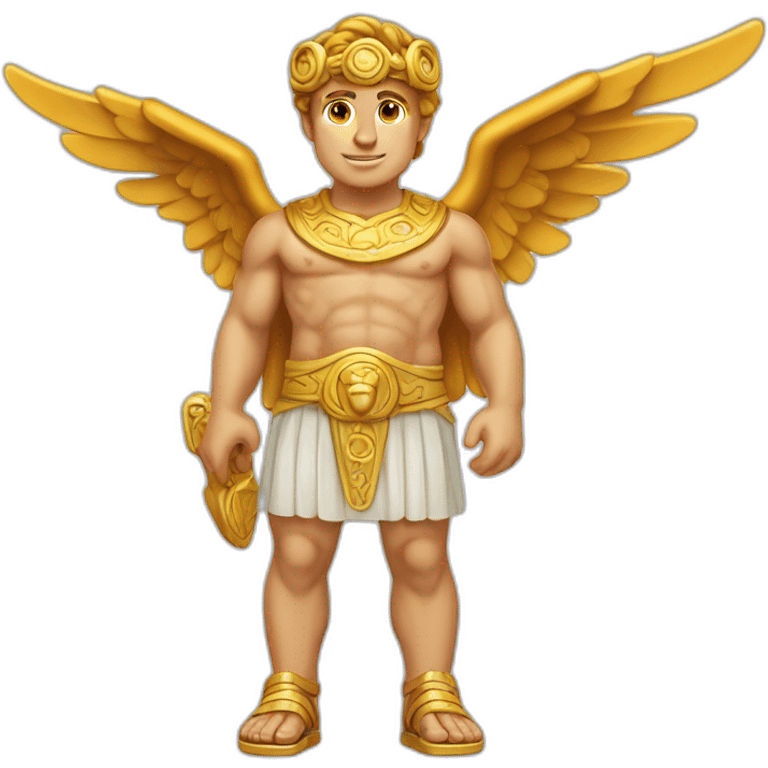 Hermes mythologic god with wings sandals emoji