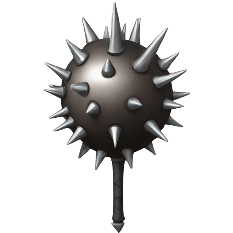 A mace, with the ball made of iron and small spikes coming out of it  emoji