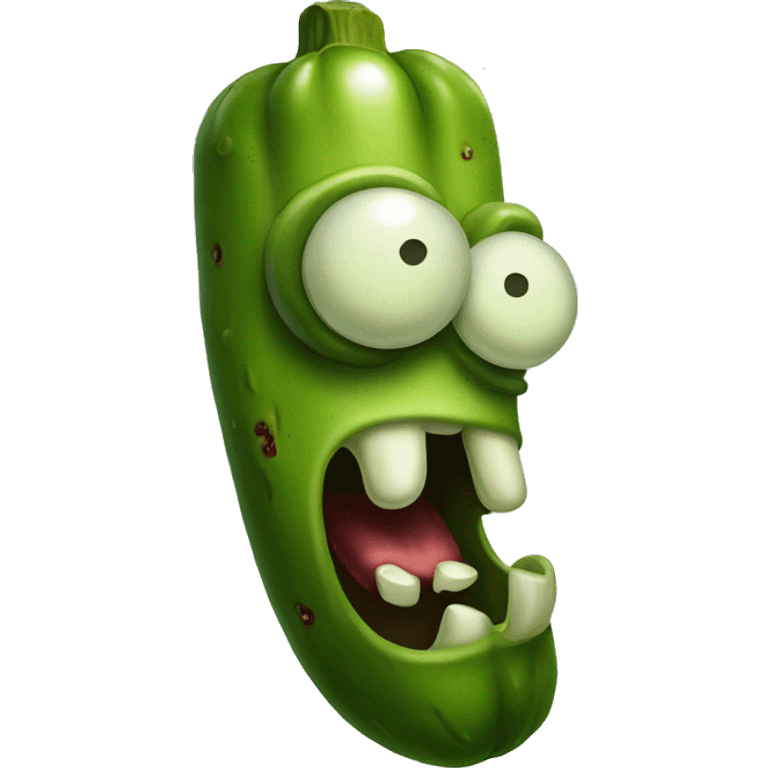 Zombie pickle emoji