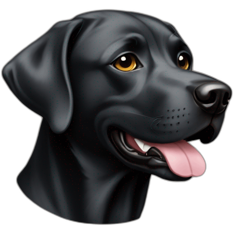 Labrador noir emoji