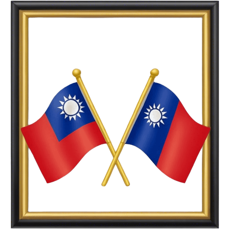 TAIWANEESE flag and Chinese flag  emoji