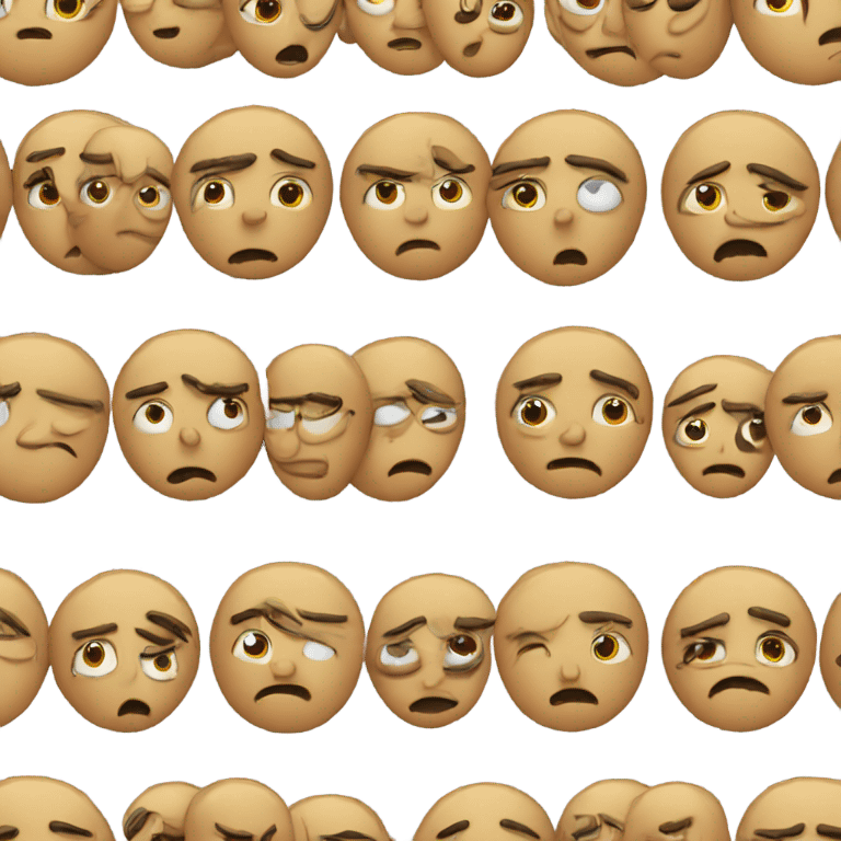 sad faces emoji