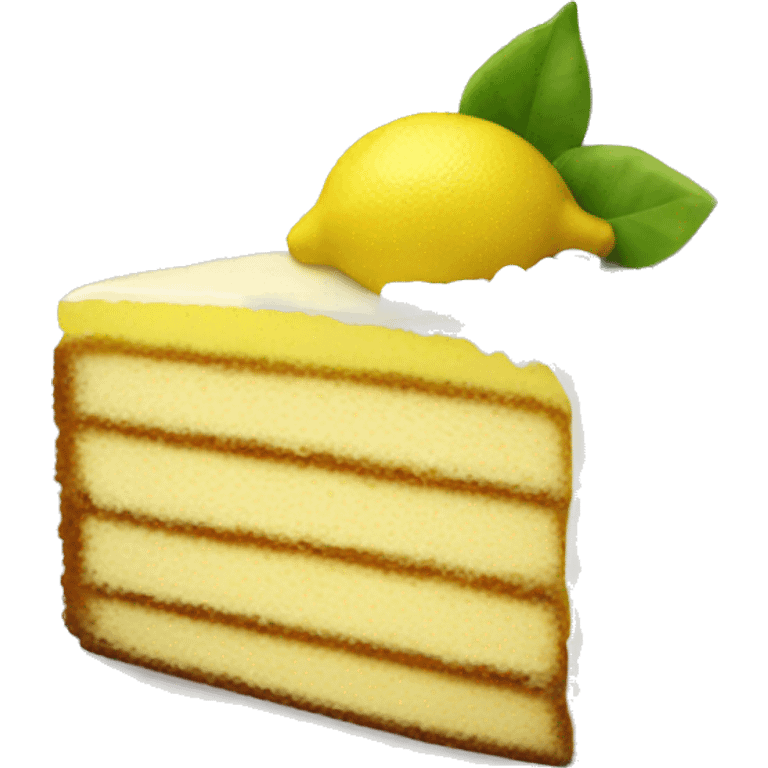 Lemon cake emoji