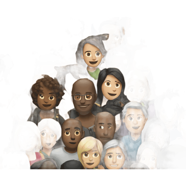 a crowded place emoji