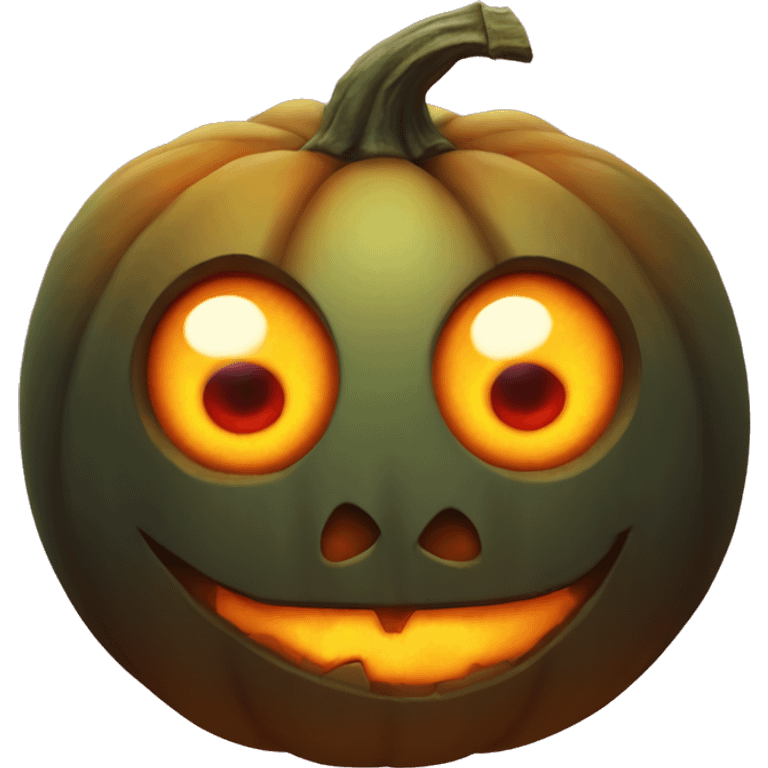 pumpkin with devil eyes  emoji