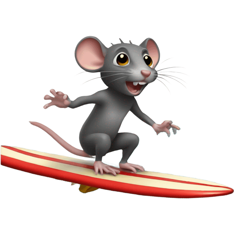 rat surfing emoji