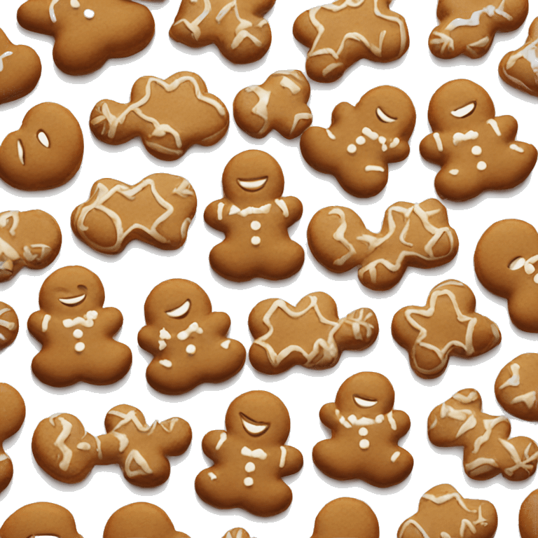 Aesthetic gingerbread emoji