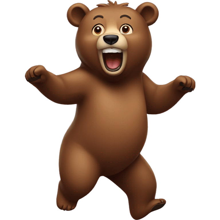 bear dancing  emoji