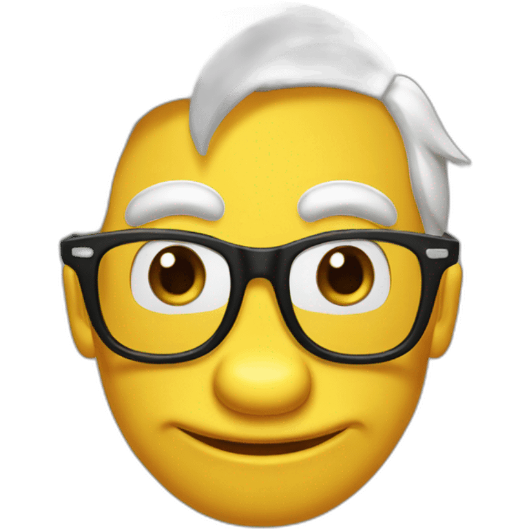 donald duck nerd glasses emoji