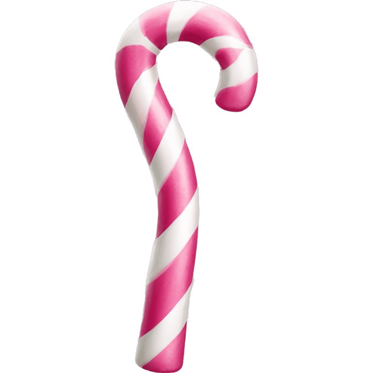 Pink candy cane emoji