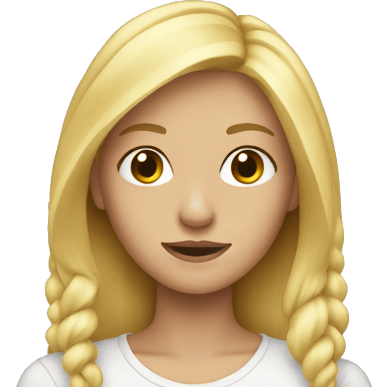 blonde teenager  emoji