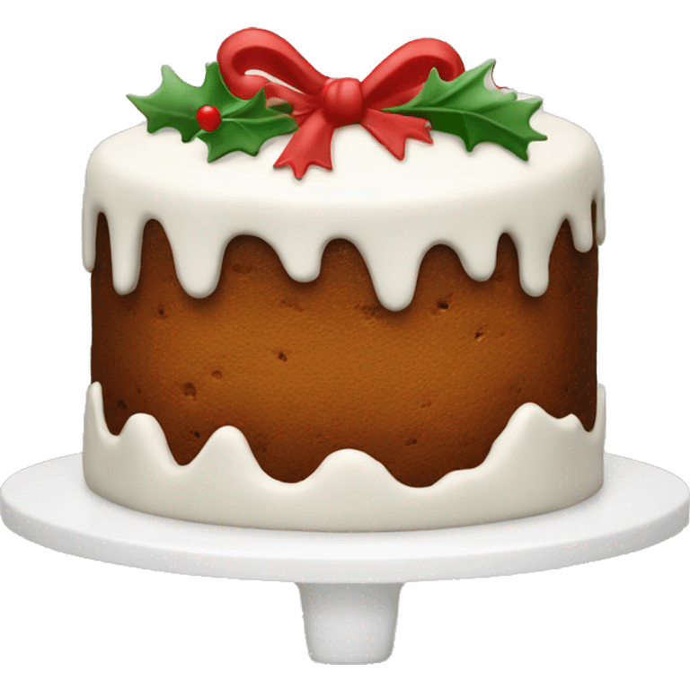 Christmas cake emoji