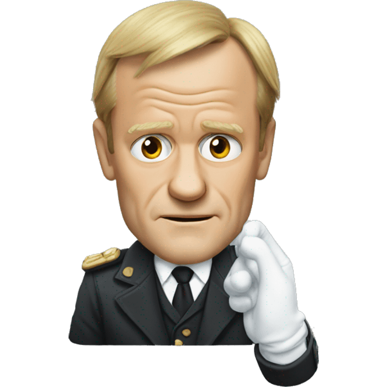 donald tusk wearing gloves emoji