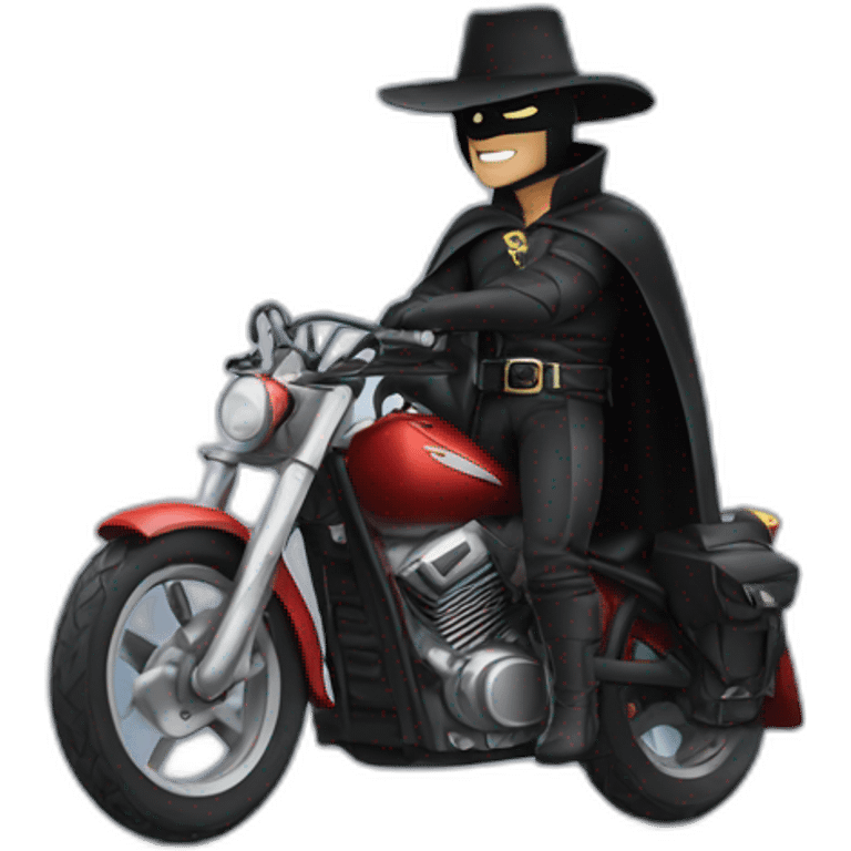 zorro en moto emoji