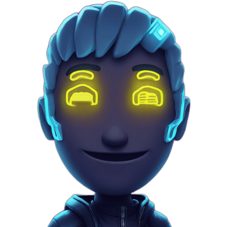 Key in a cyberpunk environment with neon lighting. emoji