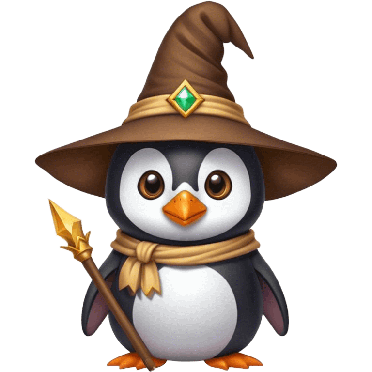 Penguin Wizard emoji