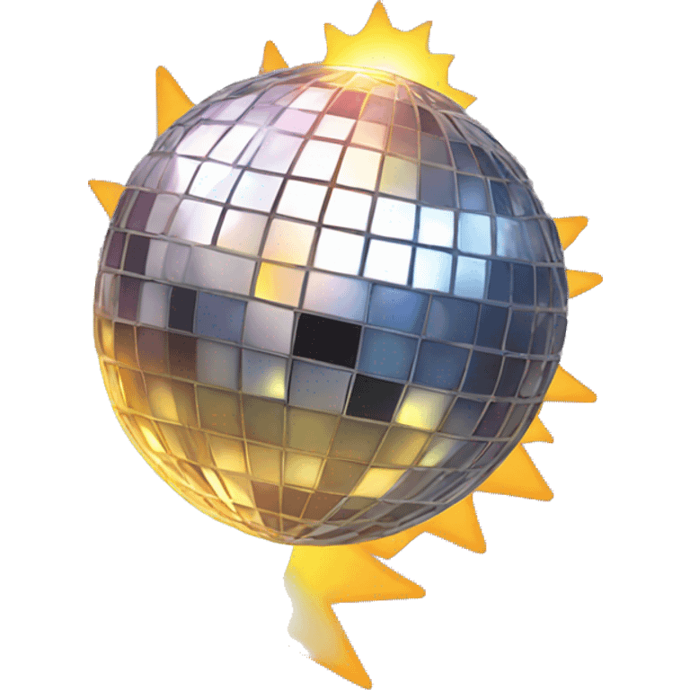 disco ball with sun emoji