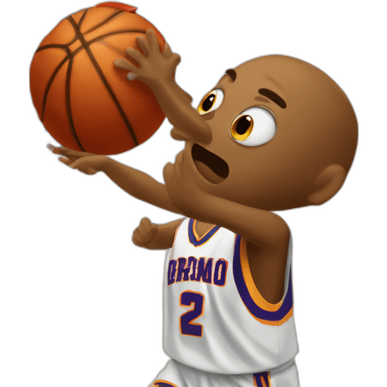 Borracho jugando baloncesto emoji