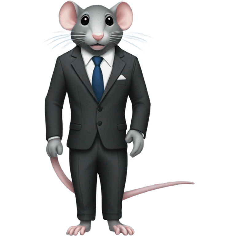 rat with suit emoji